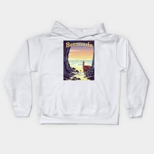 Bermuda Sea Cave Kids Hoodie